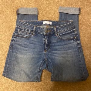 LOFT Curvy Skinny Cropped Jeans